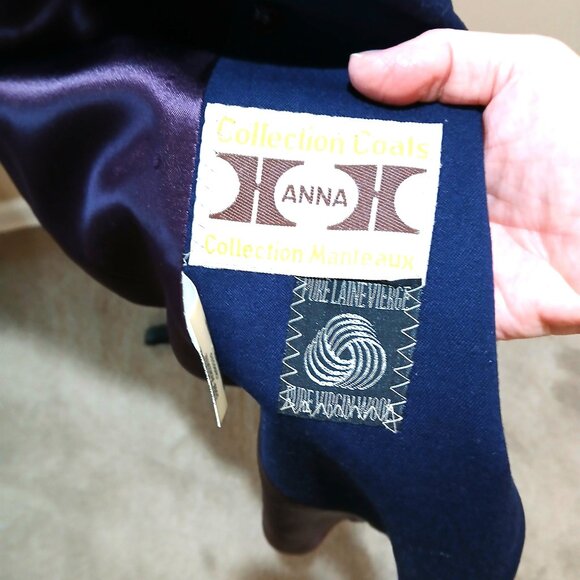 VINTAGE Midi Winter Coat - 100% Virgin Wool - Picture 14 of 15